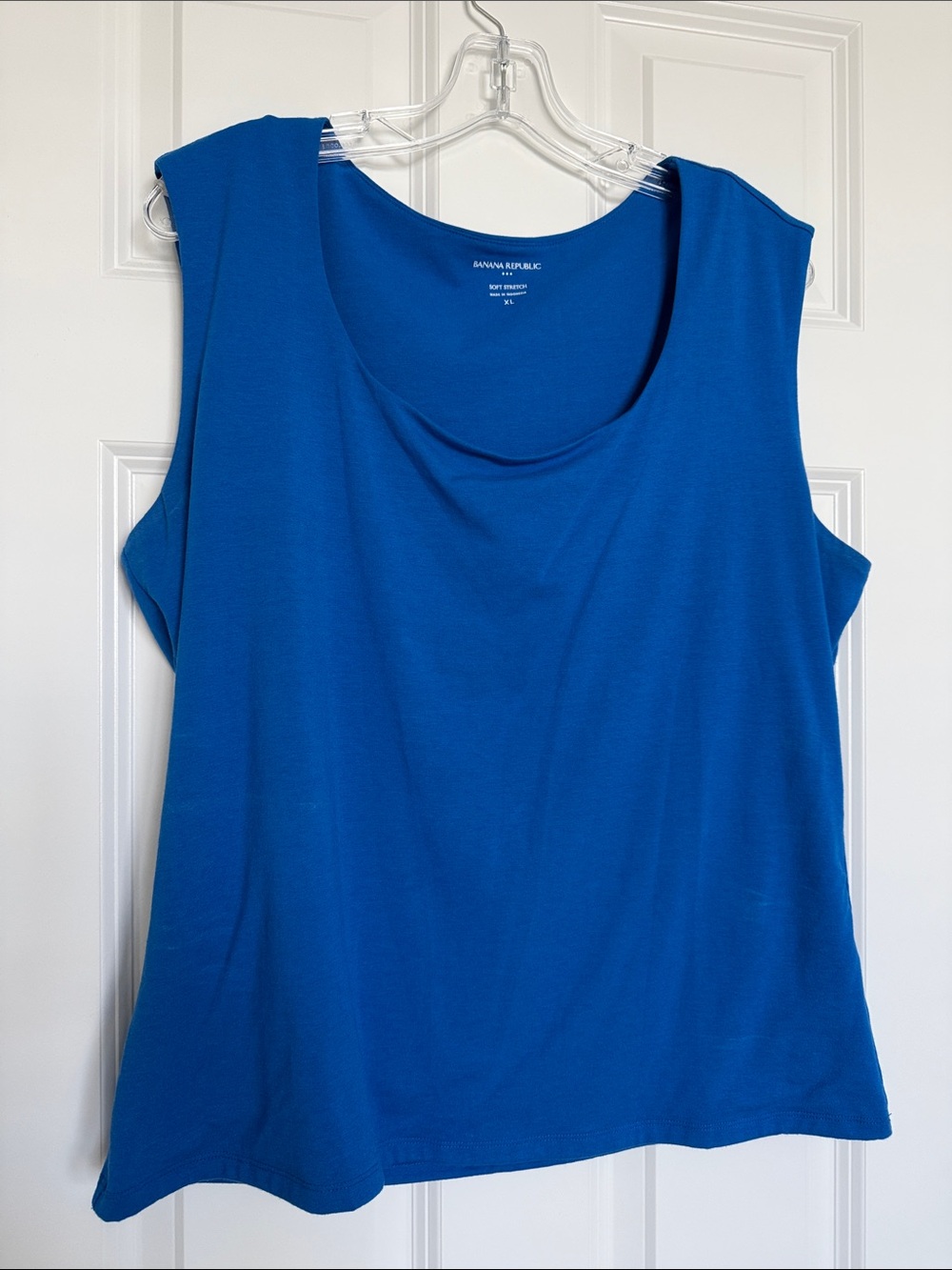 Banana Republic Bright Blue Scoop Neck Tank Top